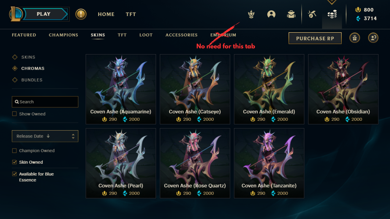 Lo L Blue Essence Emporium fail No need for this tab