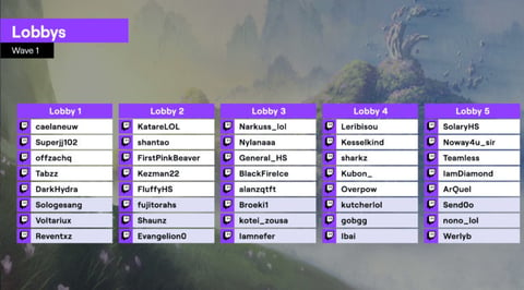 Lobbys Twitch Rivals