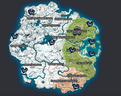 Locations in Fortnite Jan 11