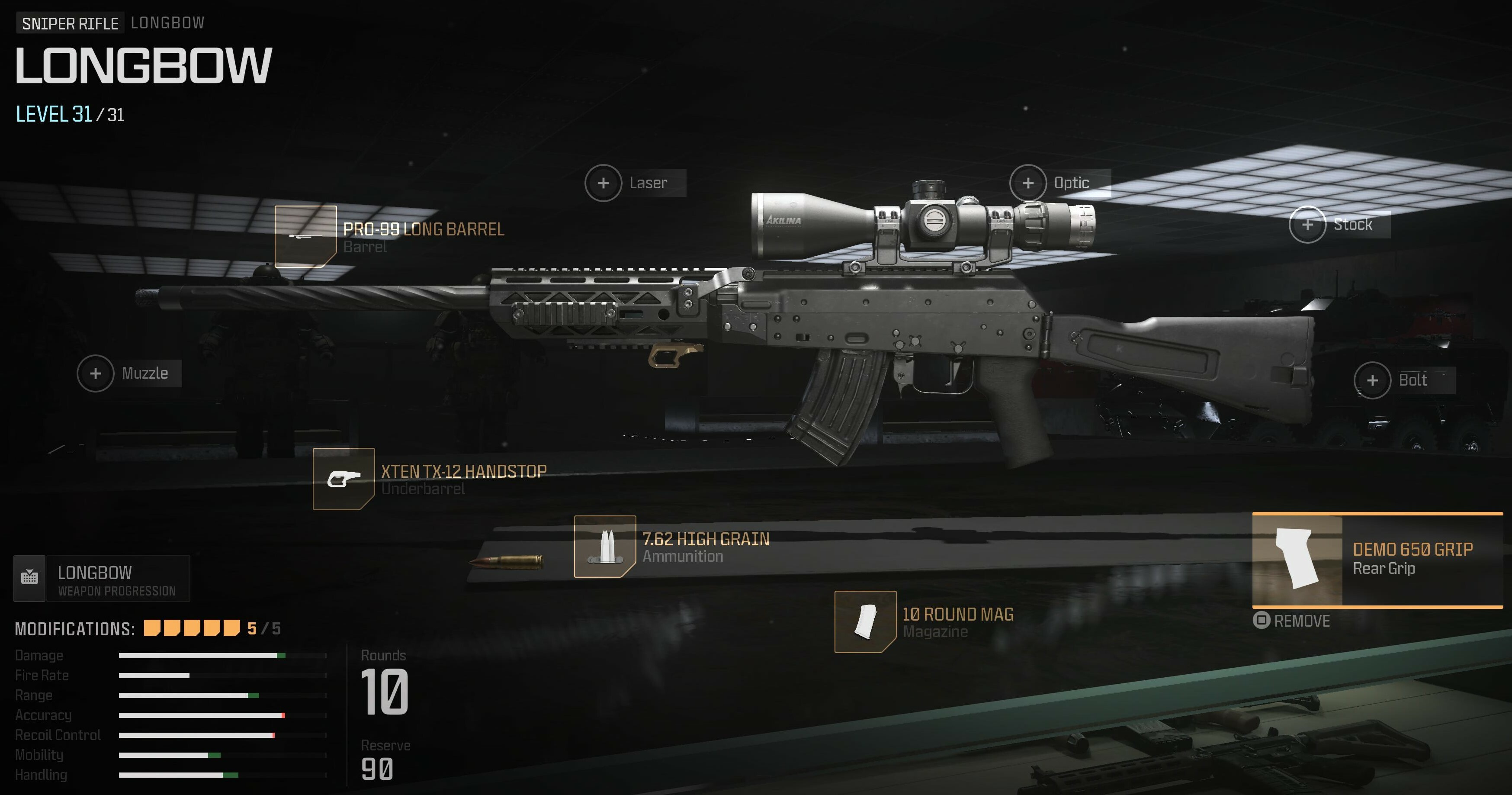 MW3 Longbow Setup Attachments