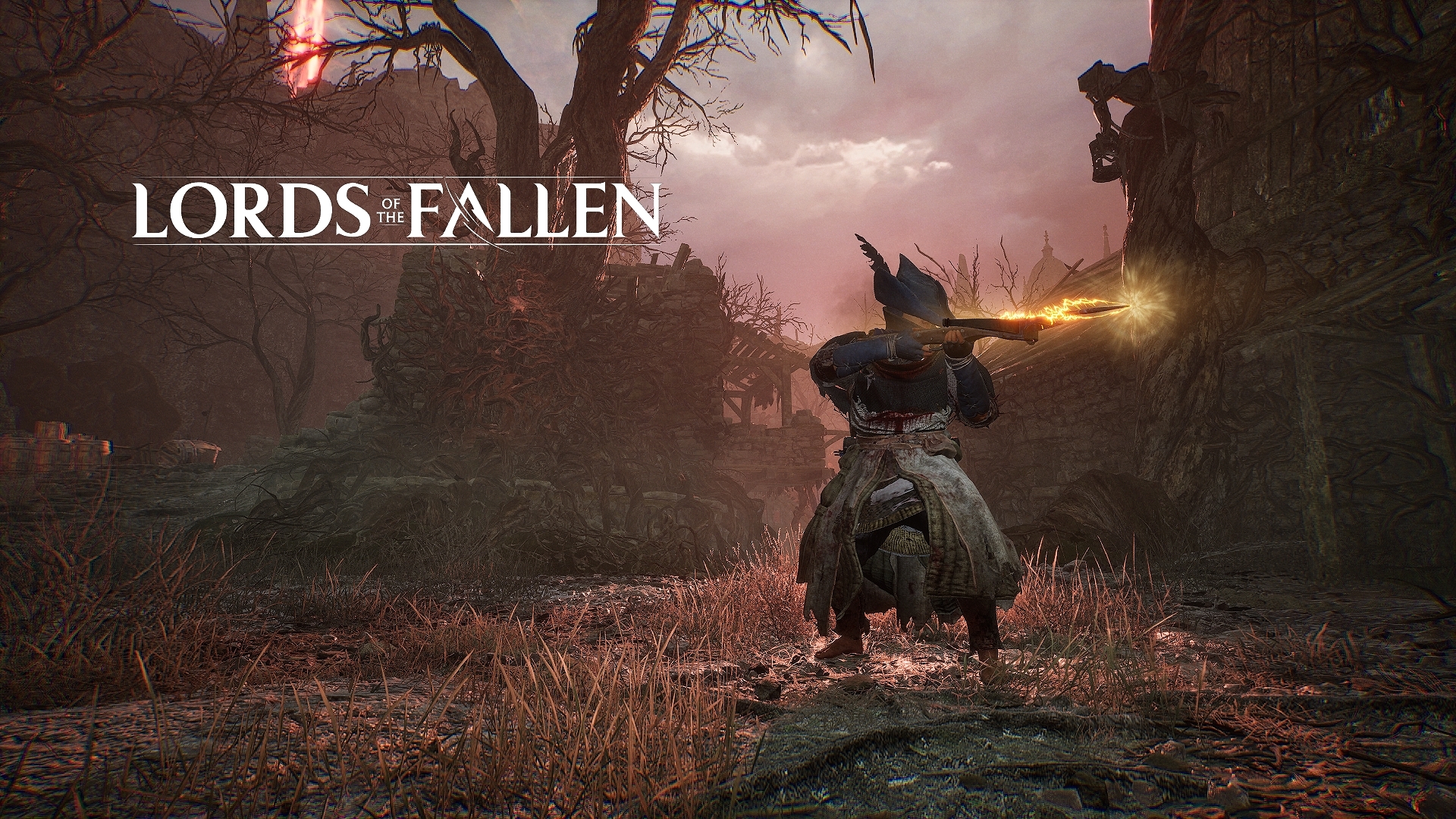 Un arquero disparando una ballesta en Lords of the Fallen