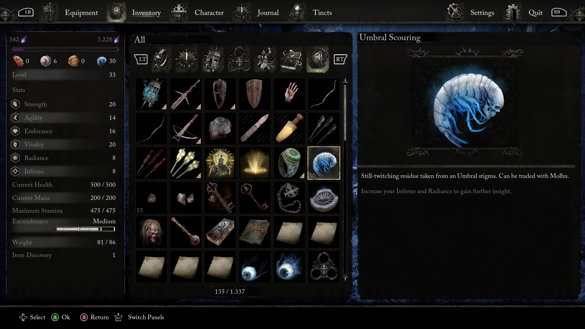 Umbral Scouring en Lords of the Fallen