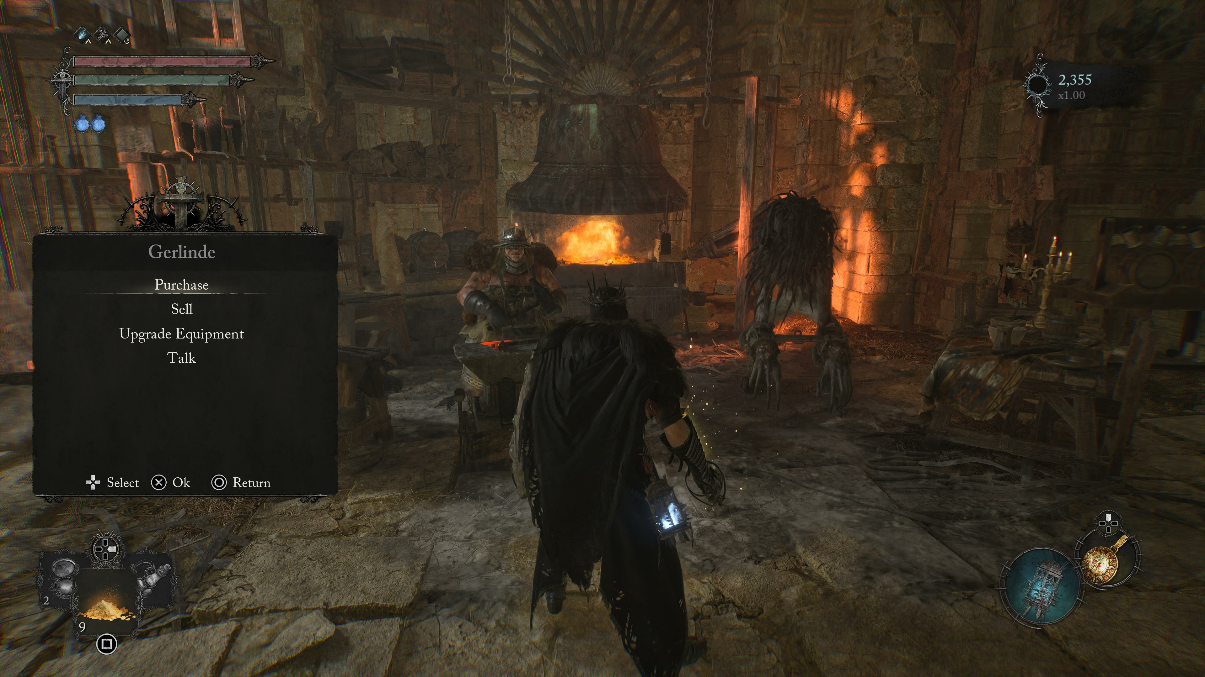 Gerlinde's smithing station in Lords of the Fallen's Skyrest Bridge