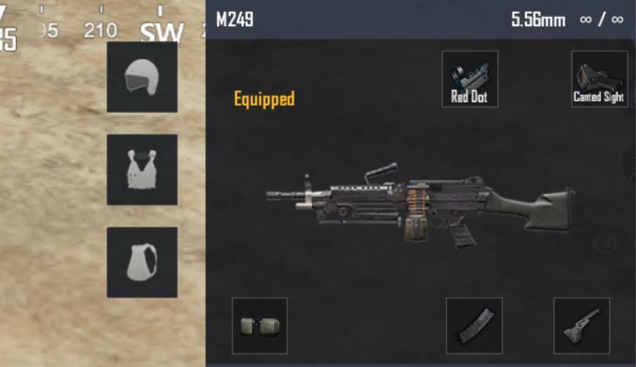 M249 Loadout in PUBG Mobile