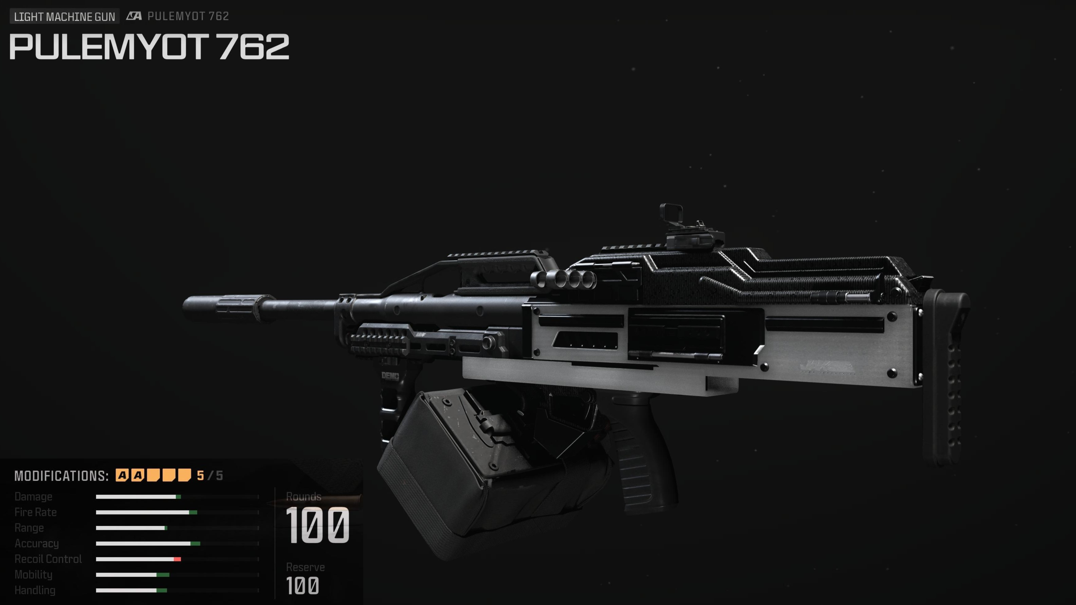 MW3 Pulemyot 762 PKM Loadout