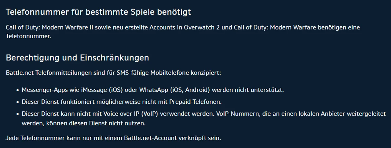 MW2 Telefonnummer