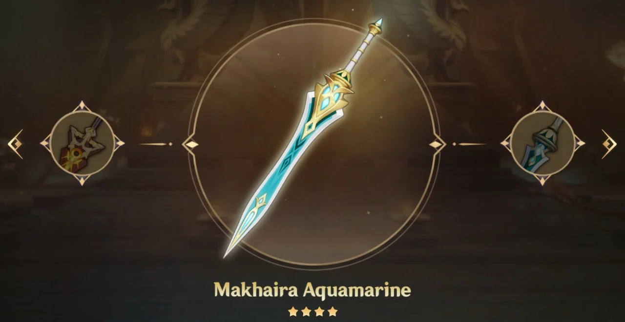 Genshin Impact version 3.1 Weapons guide Makhaira Aquamarine HoYoverse