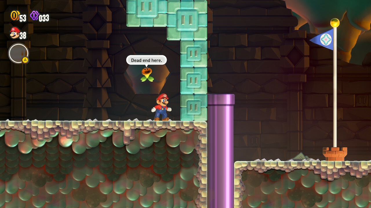 Super Mario Bros. Wonder dead end