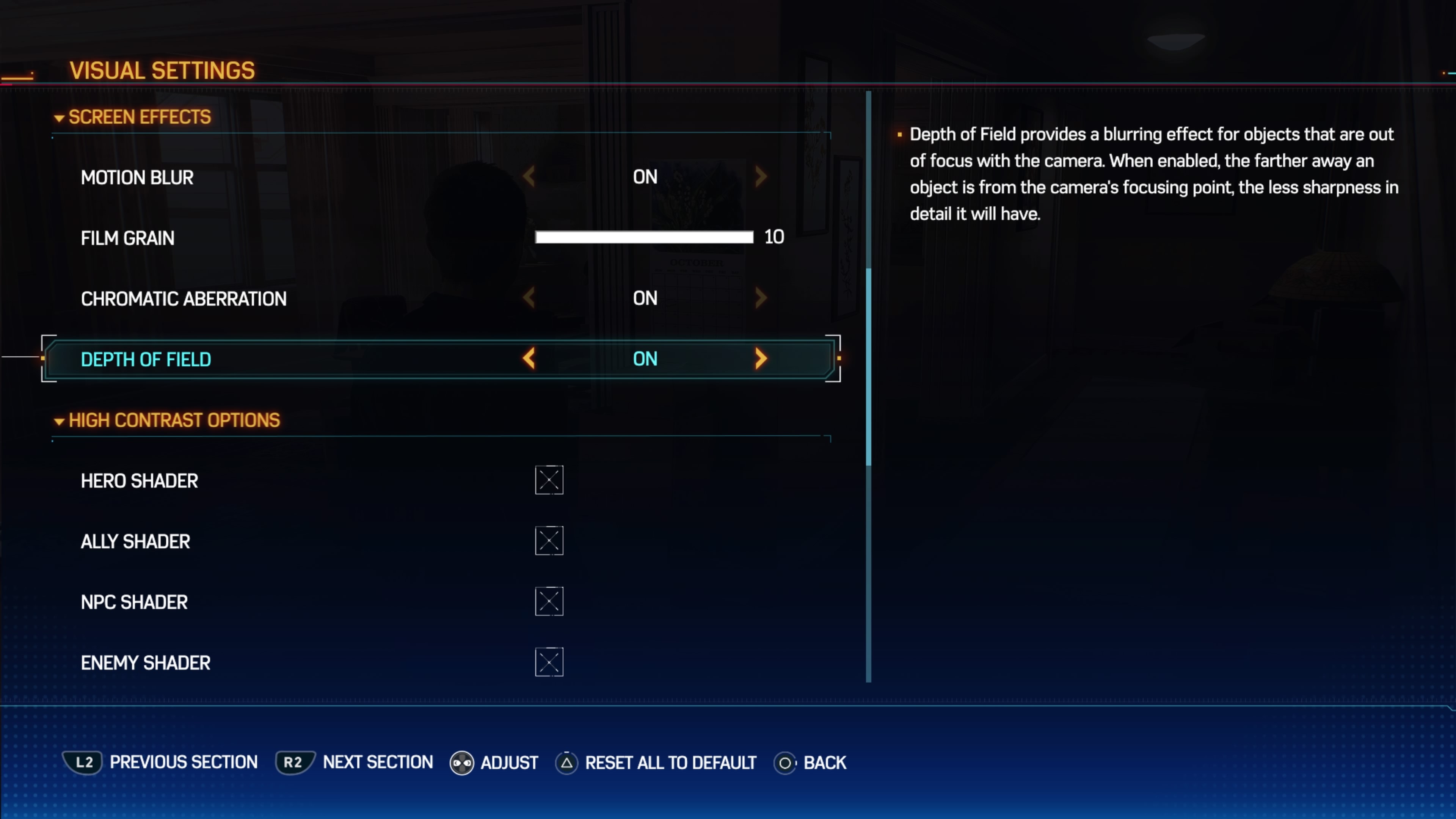 Configuraciones Visuales en Marvel's Spider-Man 2