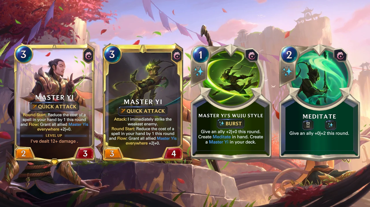 Master Yi's cards are incredibly powerful! Legends of Runeterra Riot Games