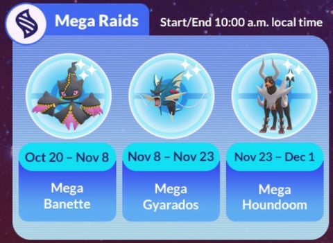 Mega Raids Nov