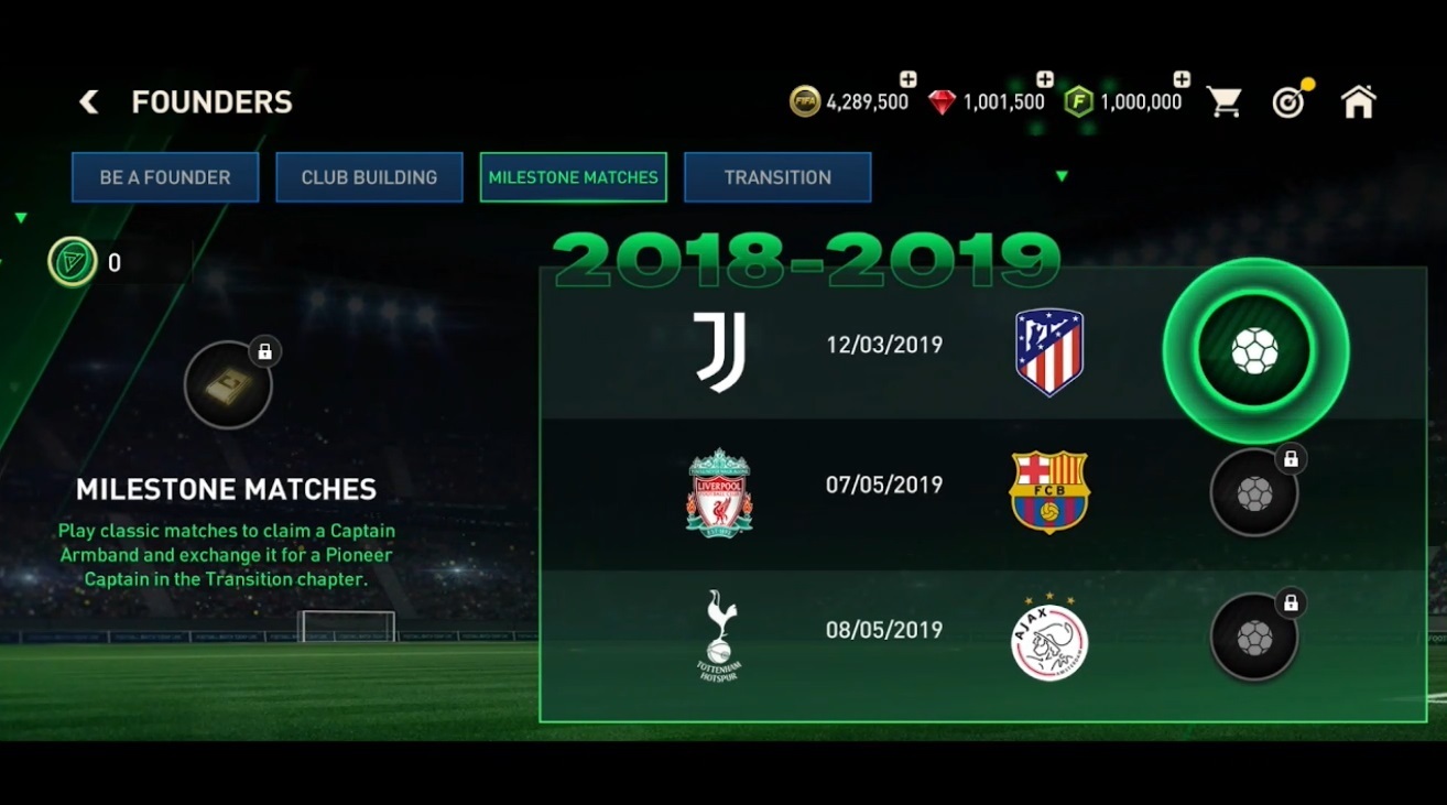 Milestone Matches