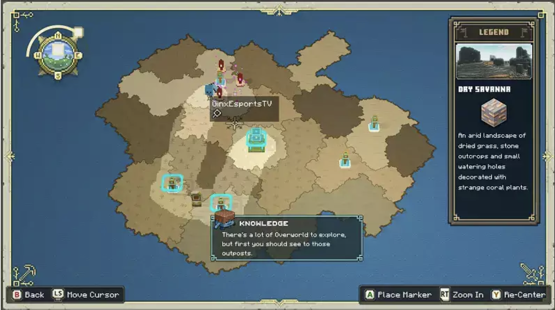 Minecraft Legends map