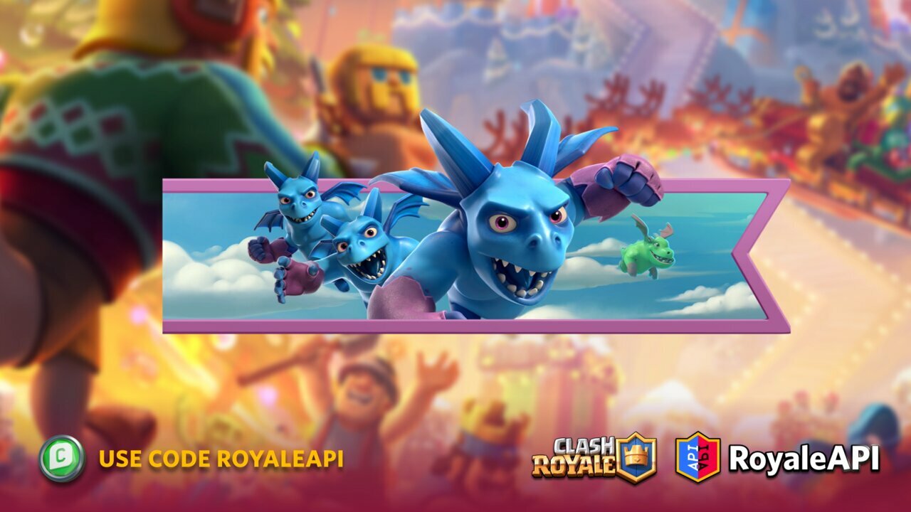 Clash Royale December Season 42 Clashmas Battle Banner Supercell Minion Horde