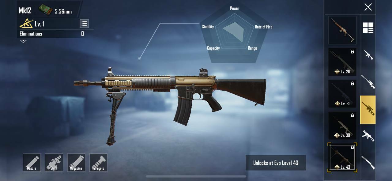 Mk12 Weapon Stats