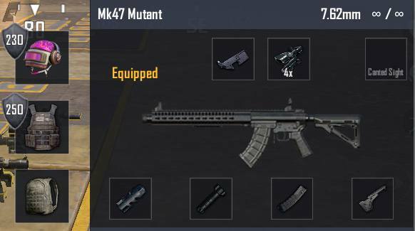 Mk47 attachment Loadout PUBG Mobile