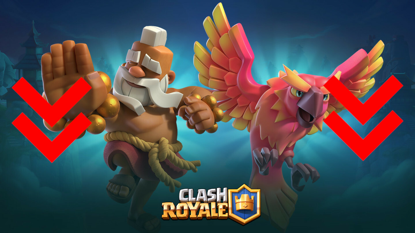 Clash Royale Monk Phoenix Card Nerfs Balance Changes Supercell