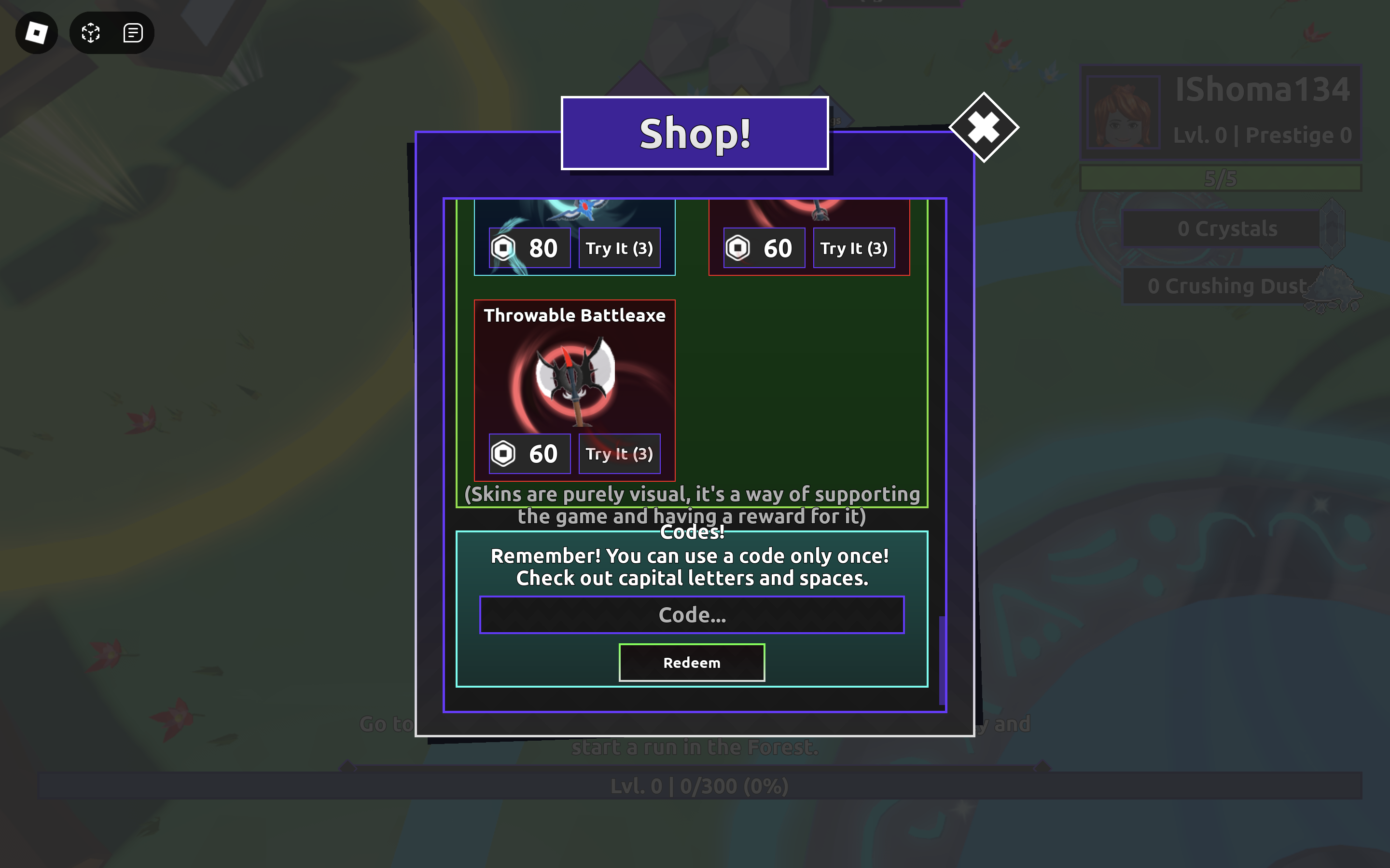 Monster Slayer redem codes