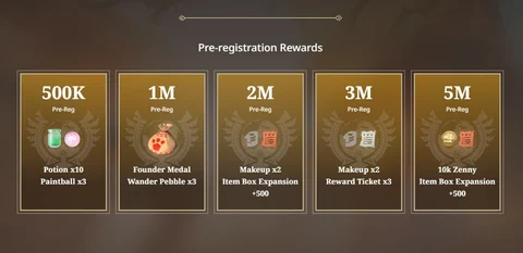 Monster Hunter Now Pre Registration Rewards