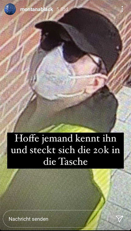 Monte Instagram Taeter Dieb