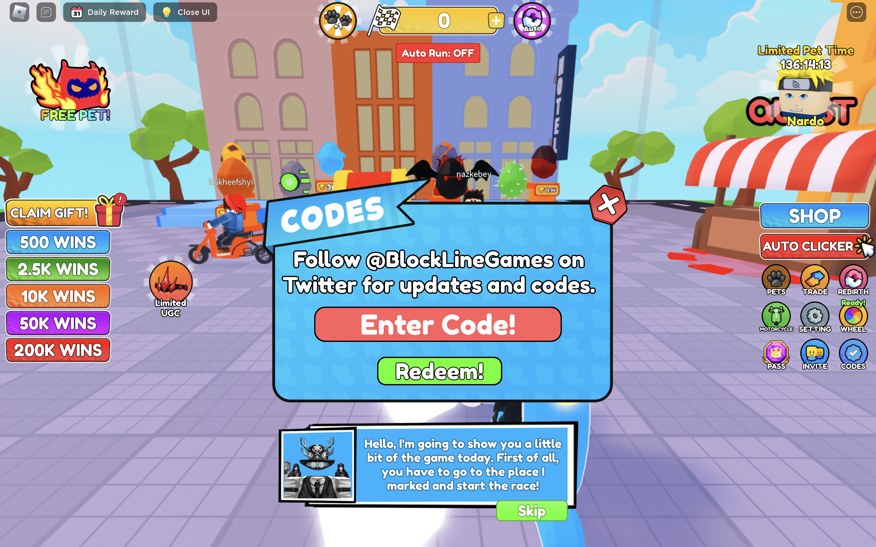Motorcycle race codes september 2023