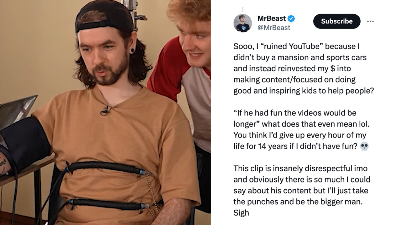 Mr Beast vs Jacksepticeye Vid x Tweet
