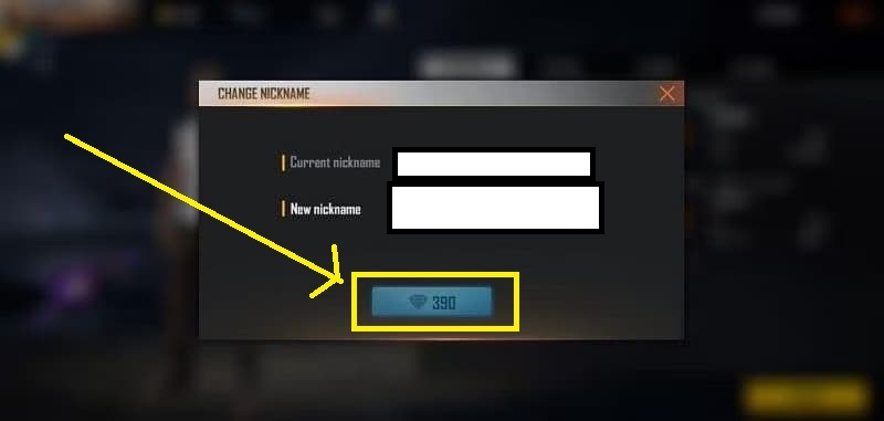 Name Change in Free Fire Using Diamonds.