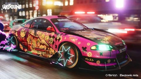 Need for Speed Unbound Gameplay pink car