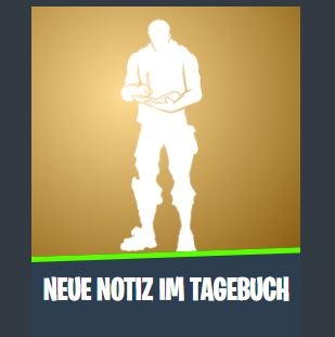 Neue Notiz im Tagebuch