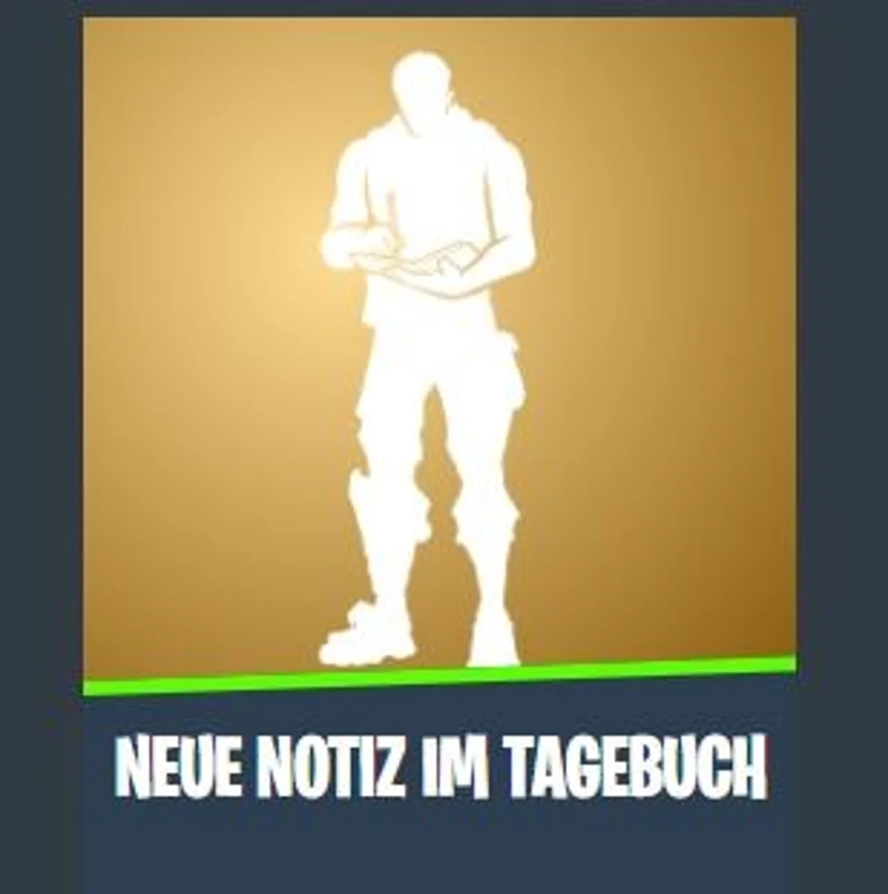 Neue Notiz im Tagebuch Fortnite