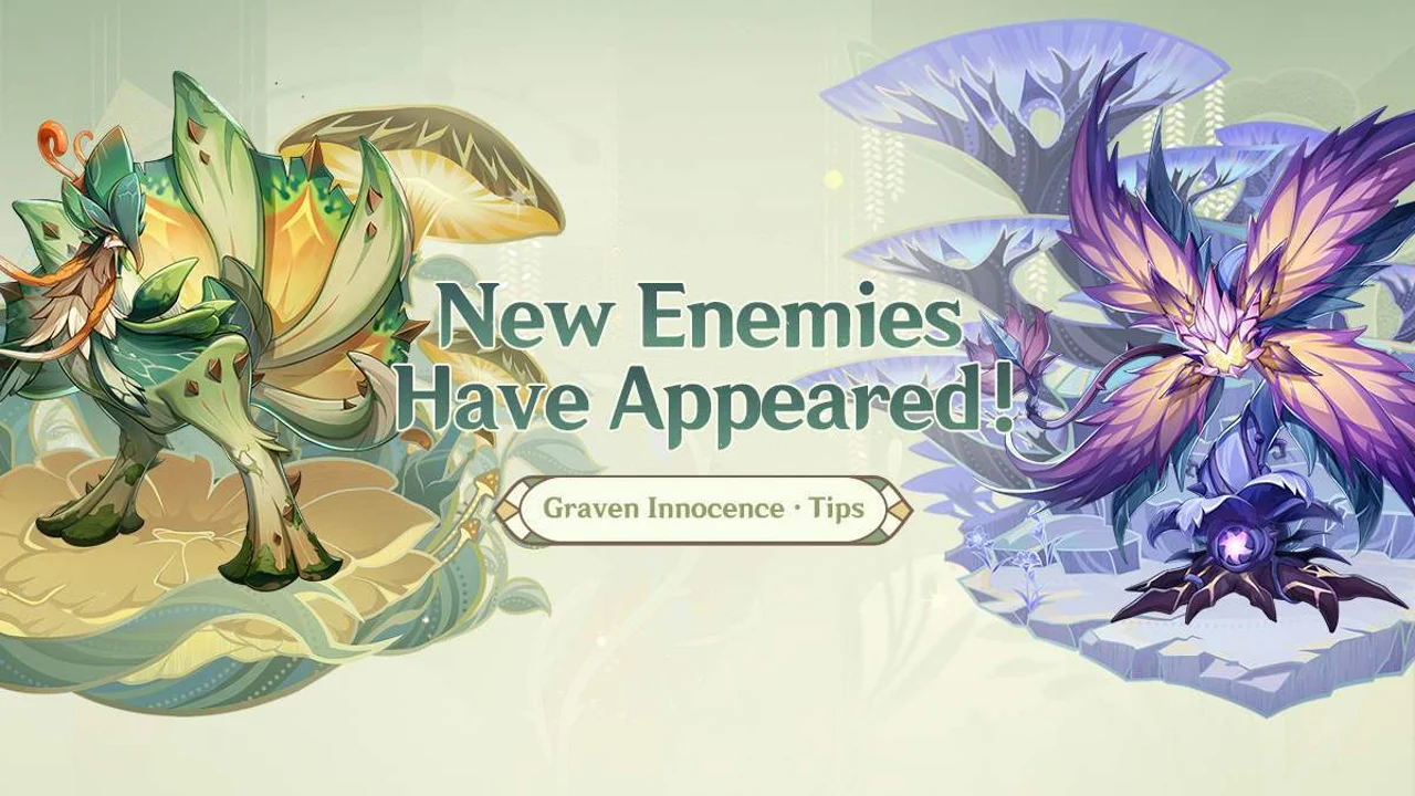 Electro Regisvine Jadeplume Terrorshroom Genshin Impact Graven Innocence Event HoYoverse