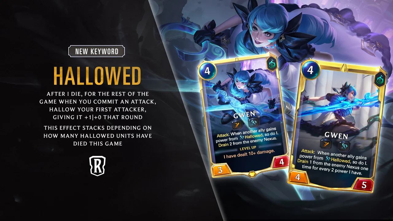 Gwen's new keyword, Hallowed, in Legends of Runeterra! Riot Games