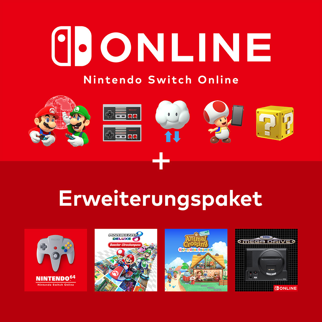 Nintendo Switch Online Abonnement Erweiterungspaket