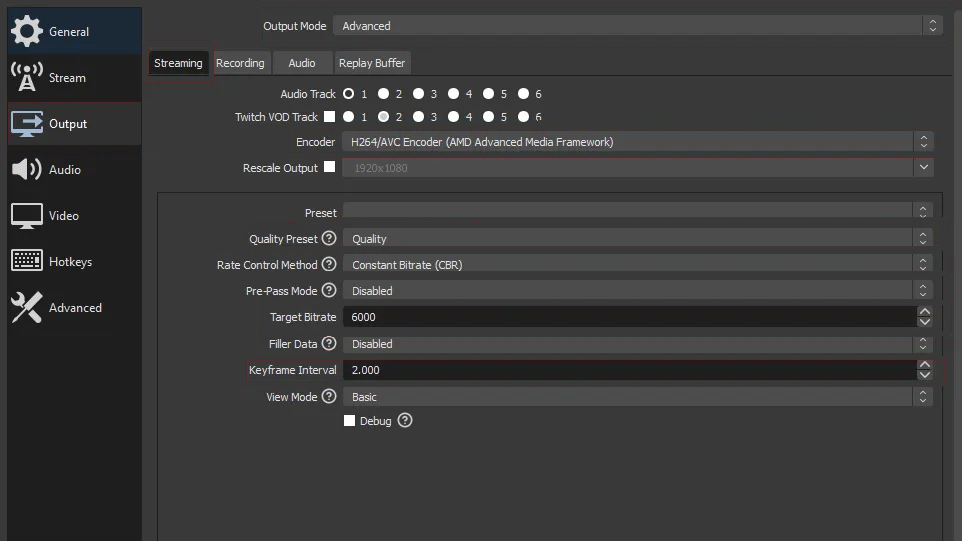 OBS Settings Valorant