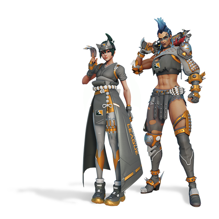 Overwatch League Skin 2022 Kiriko and Junker Queen