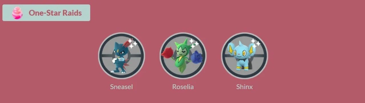 These are the three Pokémon you'll find in one-star Raids!