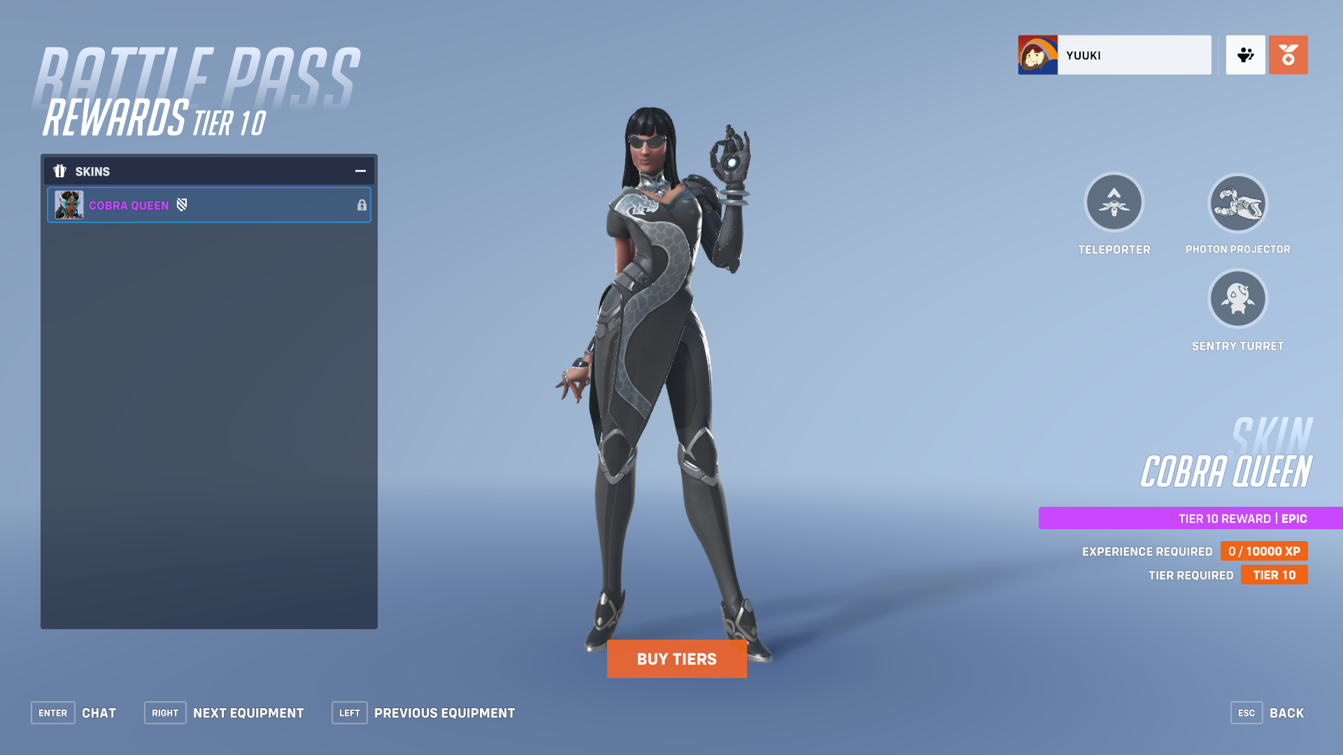 Symmetra epic skin cobra queen