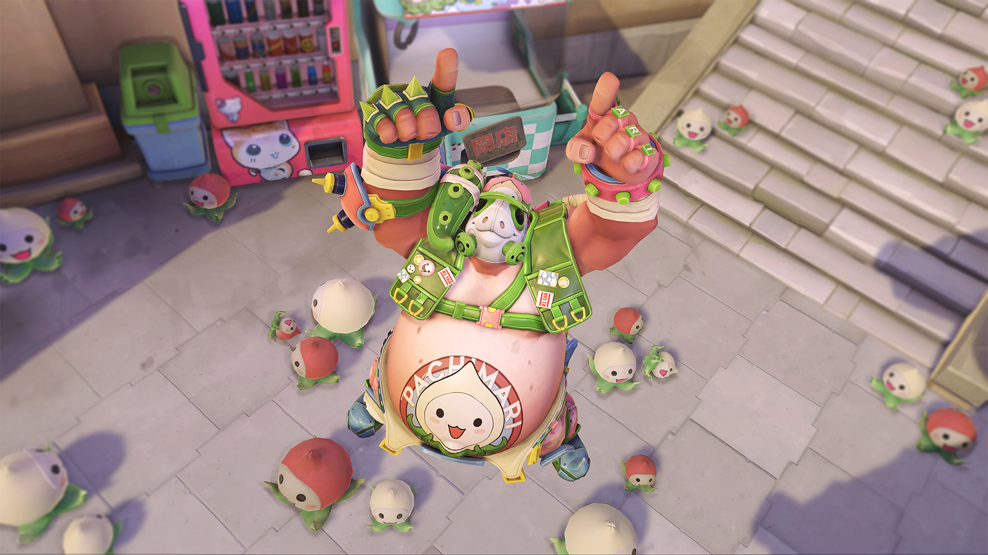 Roadhog with a special Pachimarchi skin