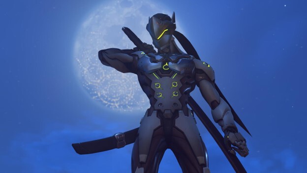 Overwatch heroes roles Genji drawing his sword