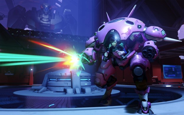 Overwatch heroes roles D.Va in her mech suit