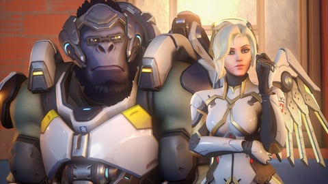 Ovewatch 2 Winston and Mercy