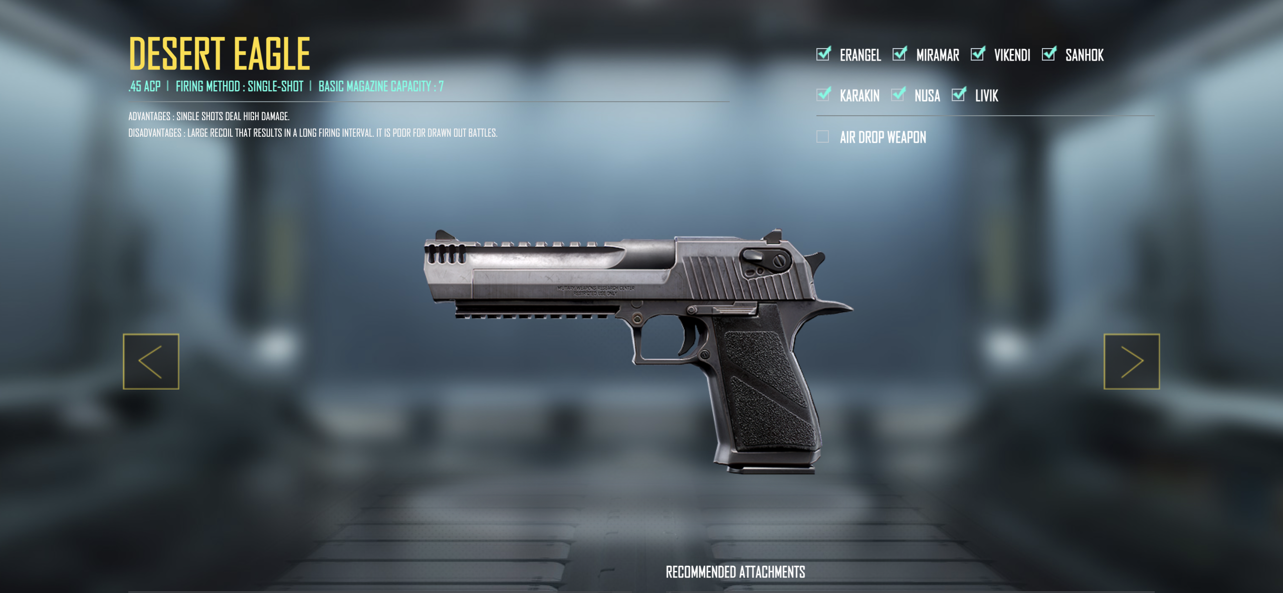 PUBG Mobile Pistols Tier List Tier S