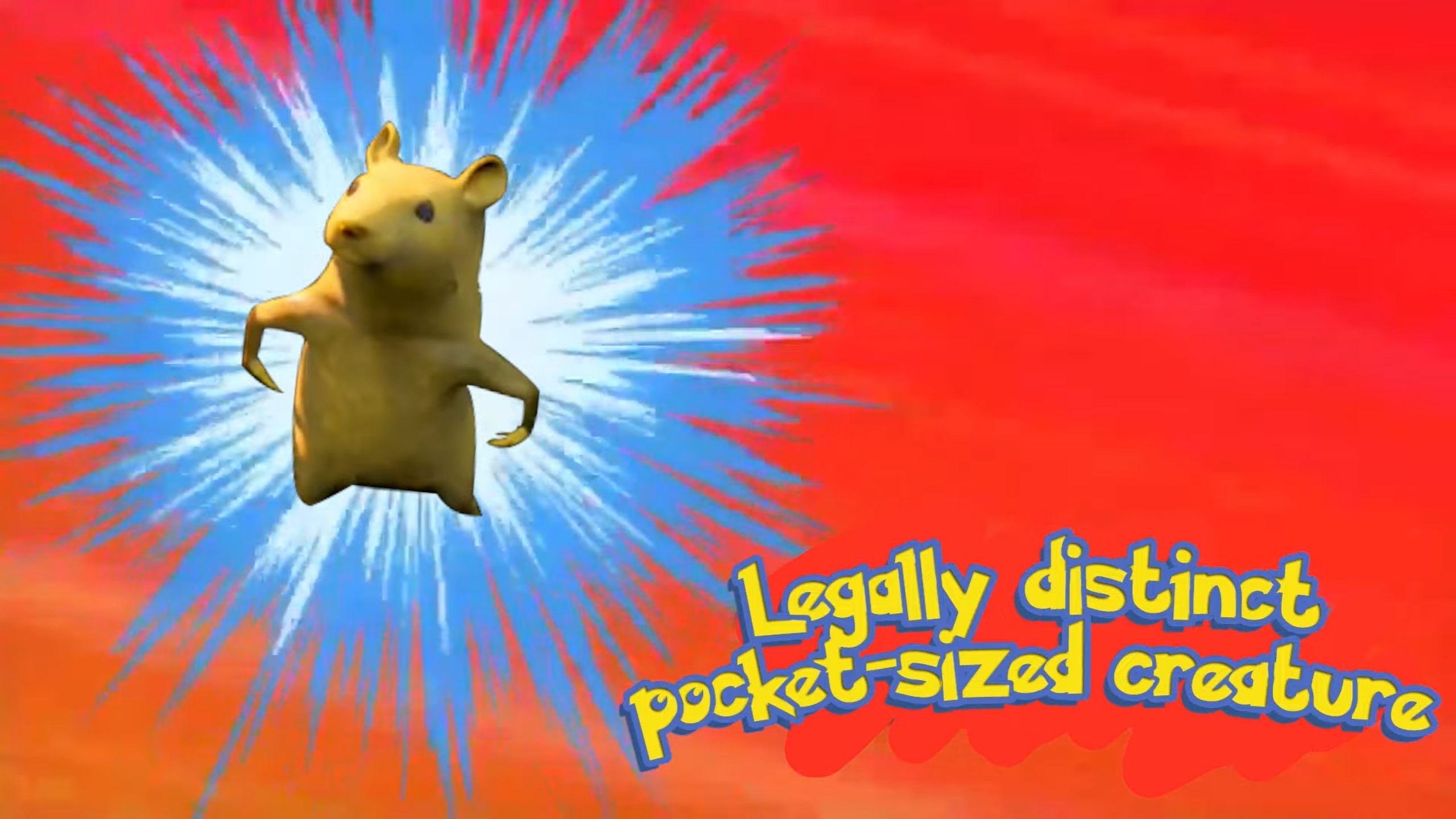 Yellow Electric Rat in ToastedShoes' legally-distinct pocket creatures video