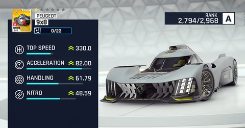 Peugeot9 X8 Asphalt9