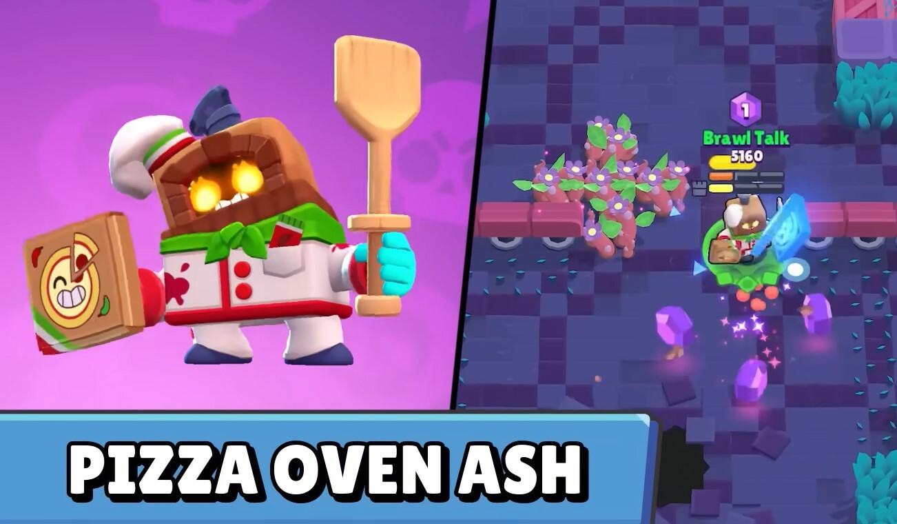 Brawl Stars Ghost Station Update Skin Guide Pizza Oven Ash Supercell