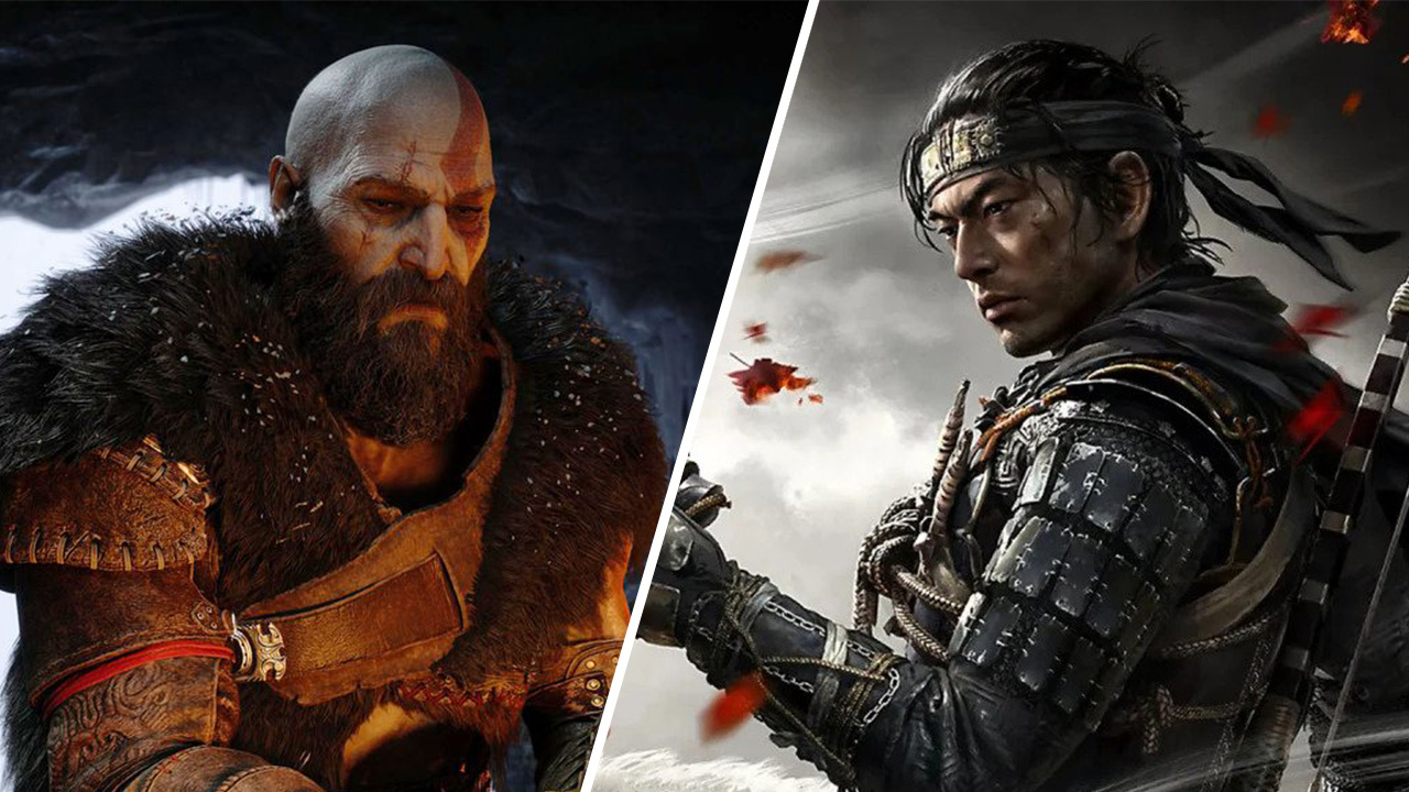 Kratos in God of War Ragnarök and Jin in Ghost of Tsushima