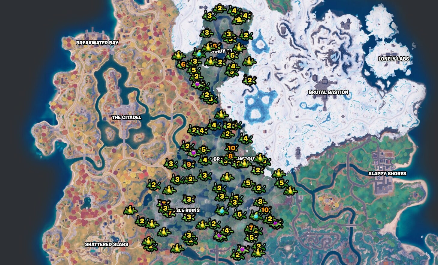 Fortnite Pod Plants Locations Flower Types Epic Games Pod Plant Locations