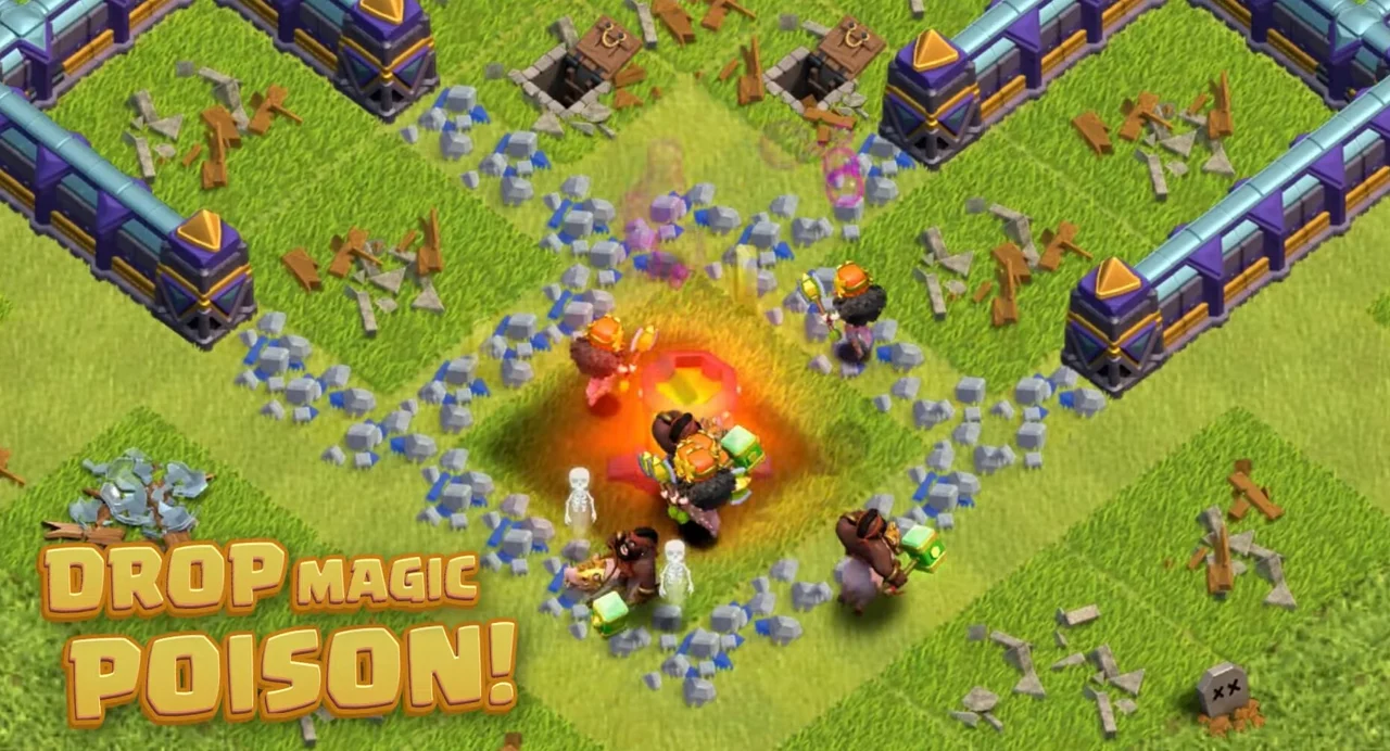 Clash of Clans Town Hall 15 Poison Destroyed Info Supercell