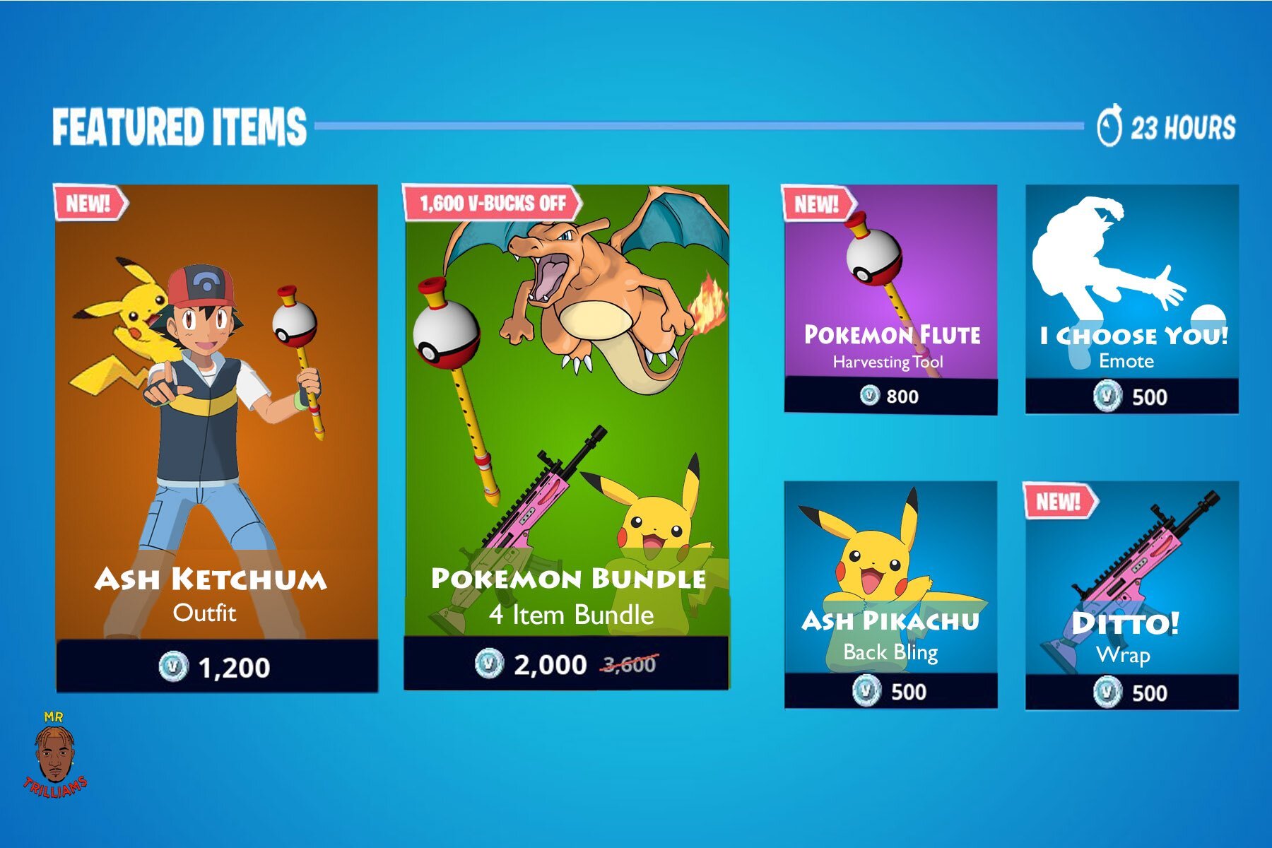 Pokemon Fortnite Crossover Trill Never Die via Twitter