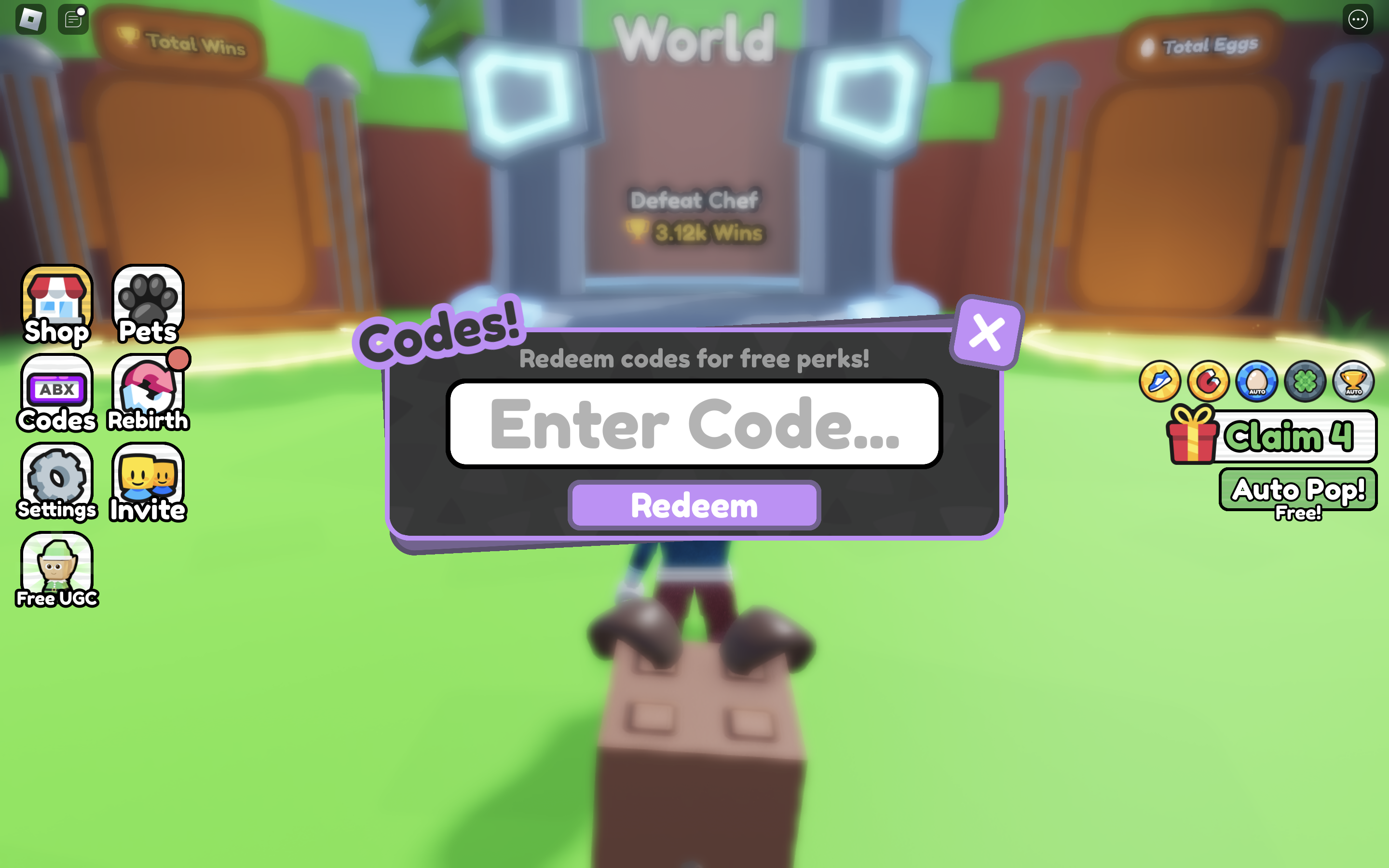 popcorn simulator how to redeem codes